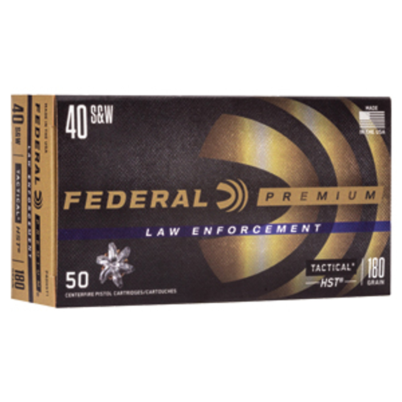 FEDERAL PREM 40S&W 180GR HST JHP 50RD BOX 1000RD CASE