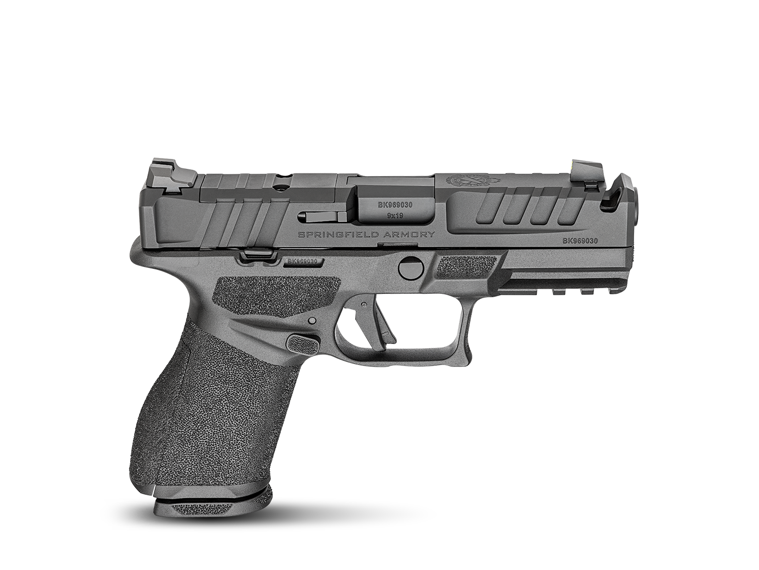 SPRINGFIELD ARMORY ECHELON 4.0C COMP 9MM PISTOL 4" BLACK U NOTCH 2-15RD MAGS