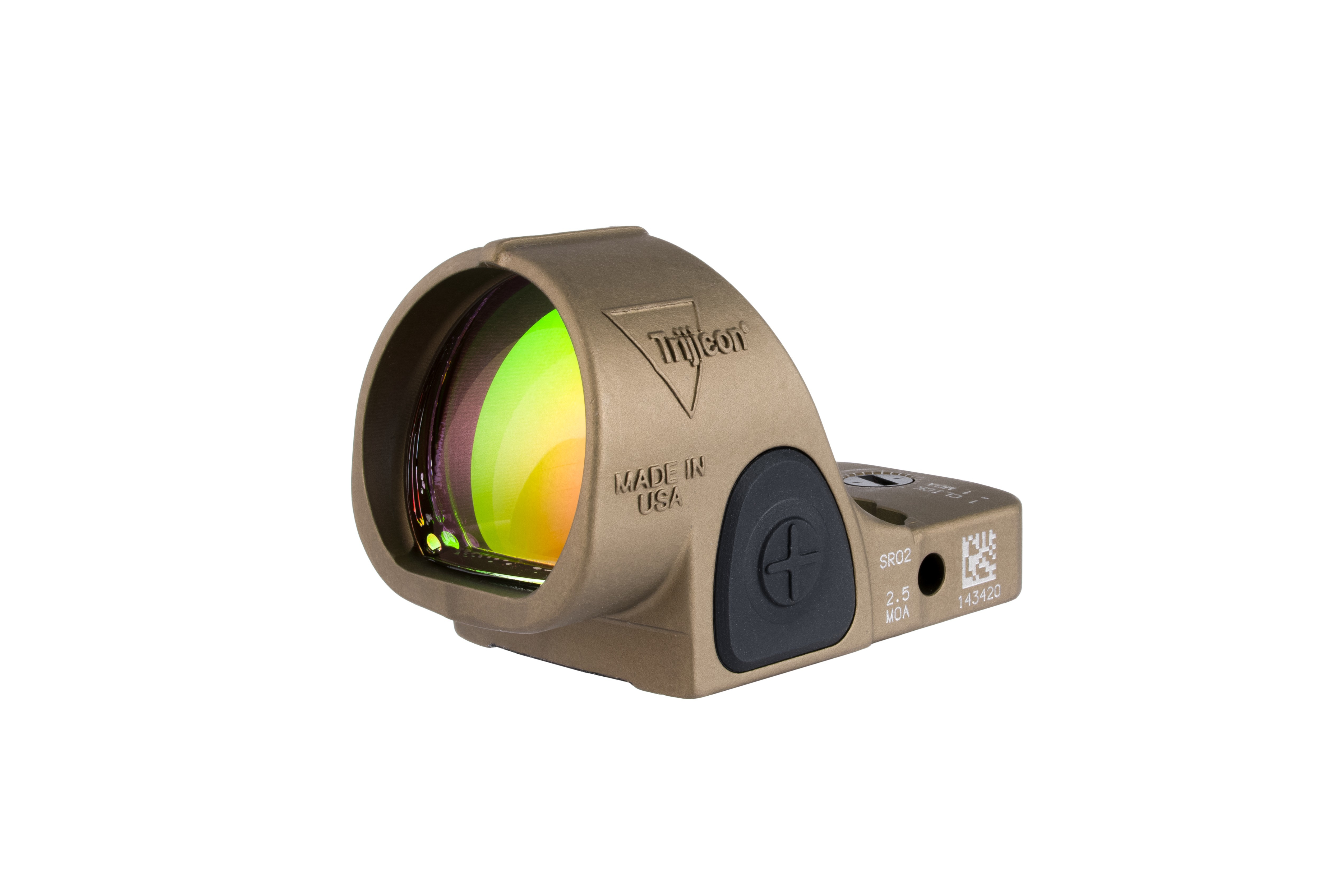 TRIJICON SRO ADJ SIGHT LED 5MOA RD BRWN