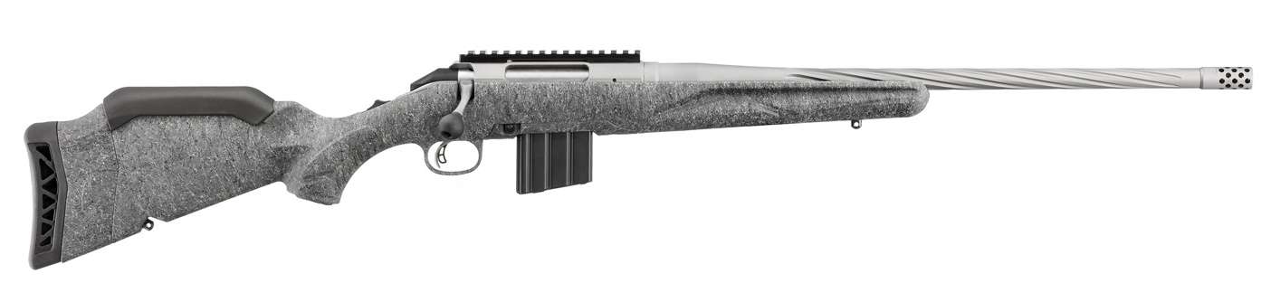 RUGER AMERICAN G2 350 LEGEND 20" SPIRAL FLTD T.B. GRY SPLTR 5RD