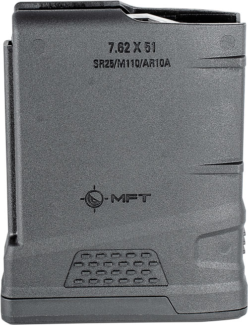 MFT MAGAZINE AR10/SR25 7.62X51 - 308 WIN 10RD BLACK POLYMER