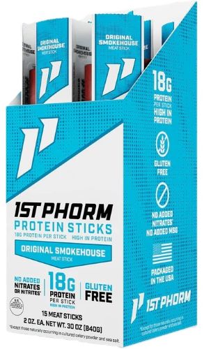 1ST PHORM PROTEIN BEEF STICKS - ORIGINAL SMOKEHOUSE 15 STICKS