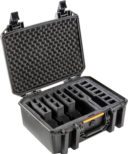 PELICAN VAULT V300 LARGE- - 5 PISTOL CSE PRE CUT FOAM BLK - Image 2
