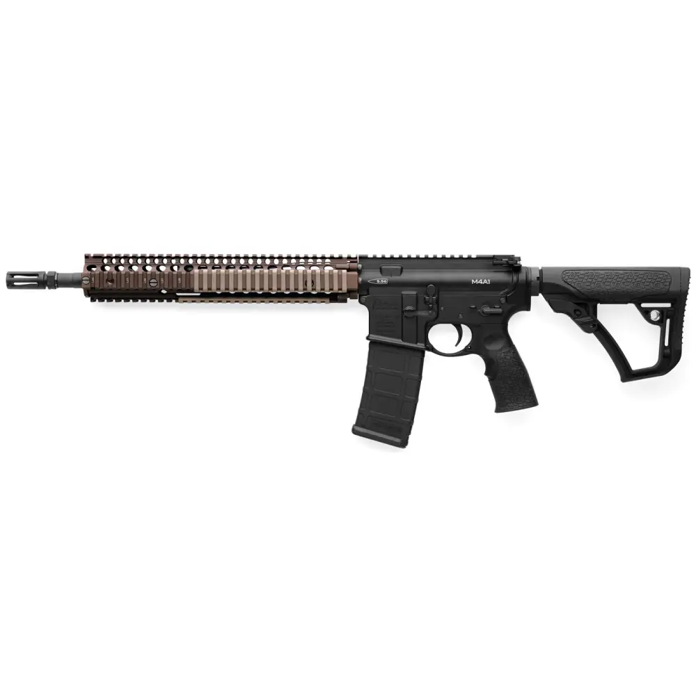 DANIEL DEFENSE M4A1 5.56MM RIFLE RIS II Rail FDE 14.5"PW CALI COMP 1-10RD MAG