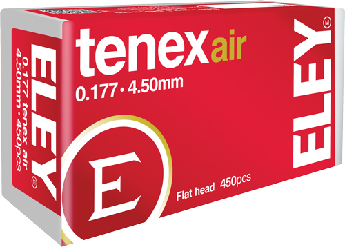 ELEY TENEX AIR PELLETS 177 - 4.50MM 8.2 GRAINS 450-PACK