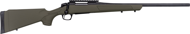 CVA CASCADE 22-250 22" #3 - W/RAIL BLACK/OD GREEN