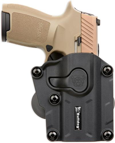 BULLDOG MAX MULTI-FIT POLYMER - PADDLE HOLSTER FULL/COMP BLK
