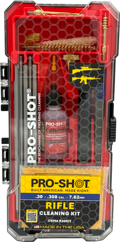 PRO SHOT RIFLE CLEANING KIT - .30 CAL