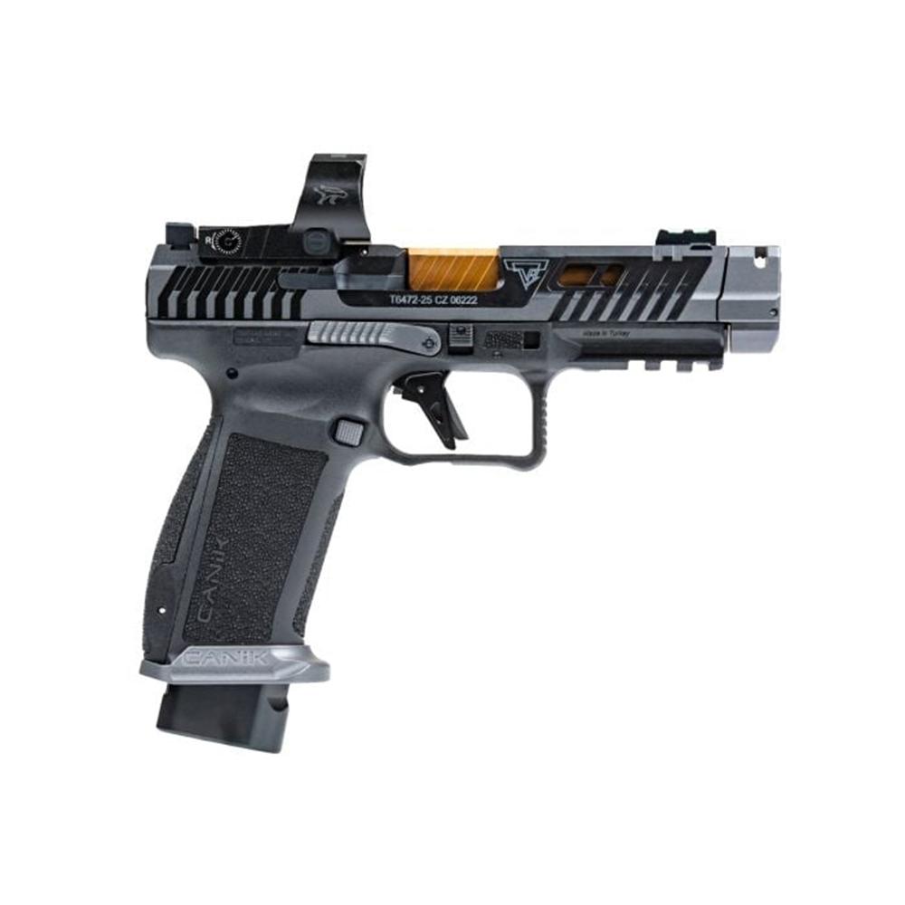 Canik TTI Combat Handgun 9mm Luger 18rd Magazines (2) 4.6" Barrel Smoke with MECANIK MO3