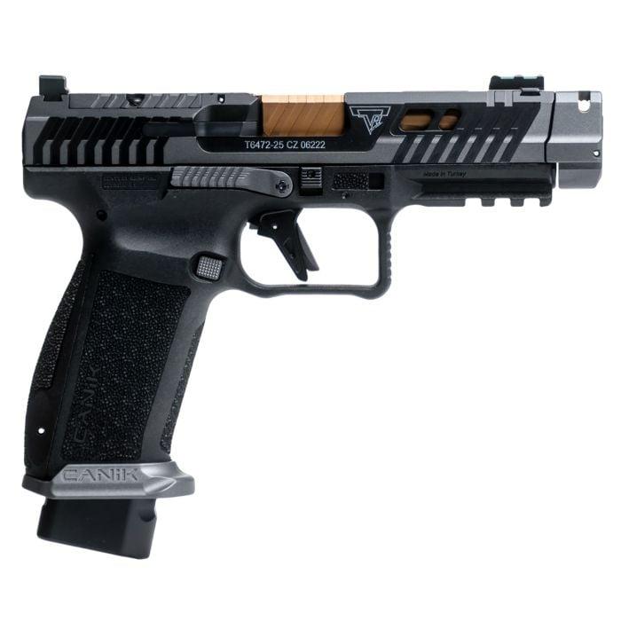 Canik TTI Combat Handgun 9mm Luger 10rd Magazines (2) 4.6" Barrel Smoke