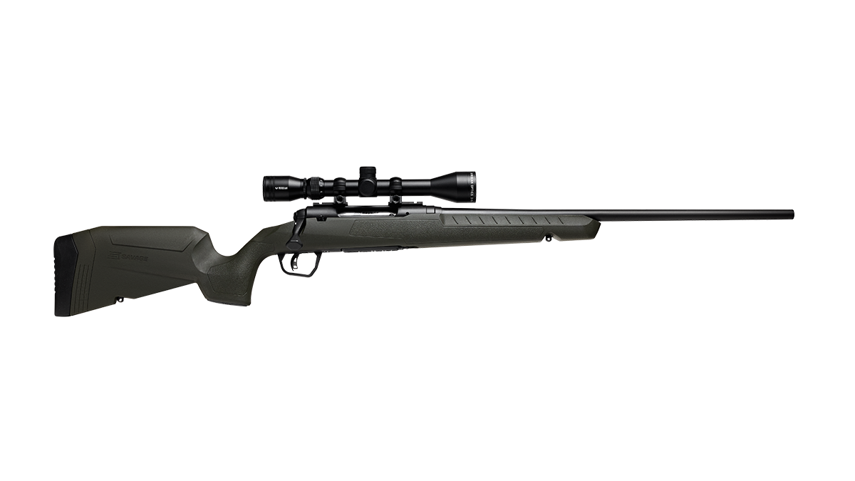 SAVAGE AXIS 2 XP 243WIN RIFLE BOLT 22" GREEN/BLACK SCOPE INCLUDED 1-4RD