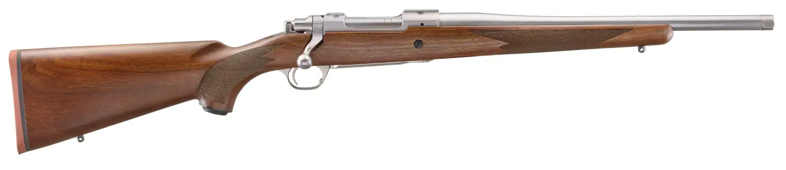 RUGER HAWKEYE HUNTER 358WIN RIFLE 16.6" T.B. WALNUT/STS 4RD