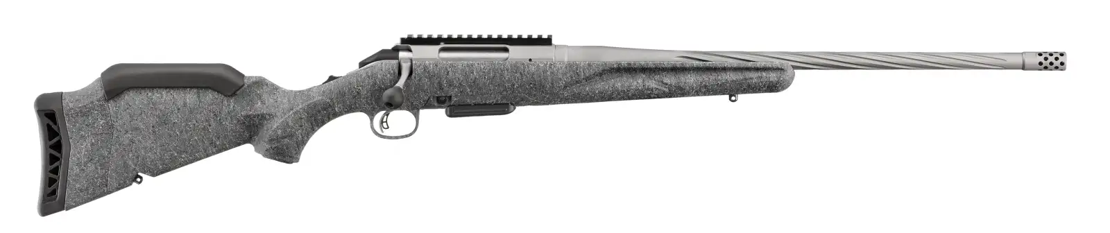 RUGER AMERICAN G2 350 LEGEND 20" SPIRAL FLTD T.B. GRY SPLTR 5RD FLUSH FIT MAG