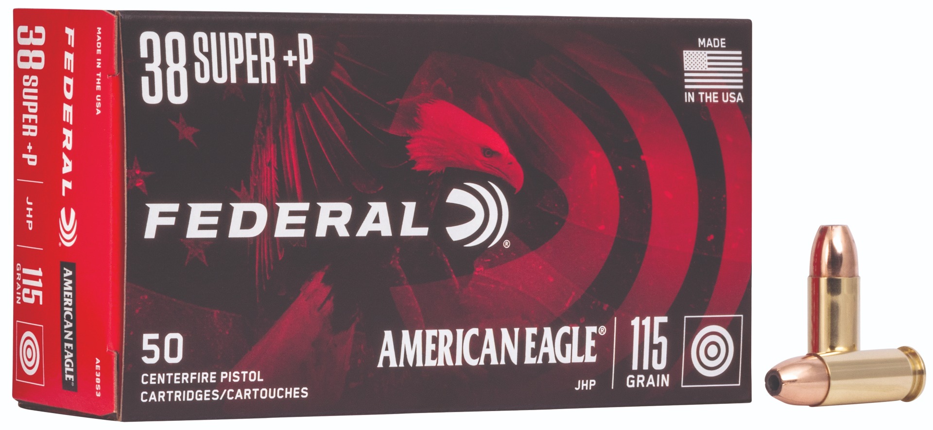 FDR 38SUP 115GR AE JHP 50RD