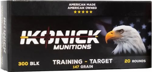 IKONICK USA 300 BLACKOUT 147GR - FMJBT 20RD 25BX/CS