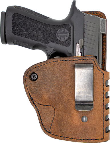 VERSACARRY CMPND HOLSTER IWB - KYDEX LEATHER RH SIG P365 BRN