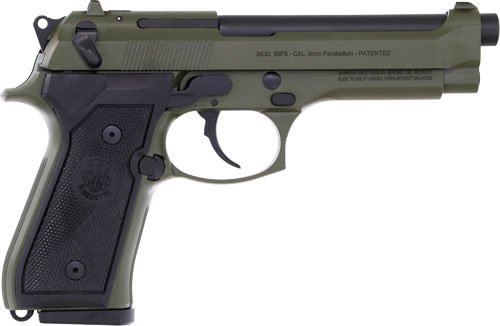 BERETTA 92FS 9MM 4.9" 10RD - OD GREEN