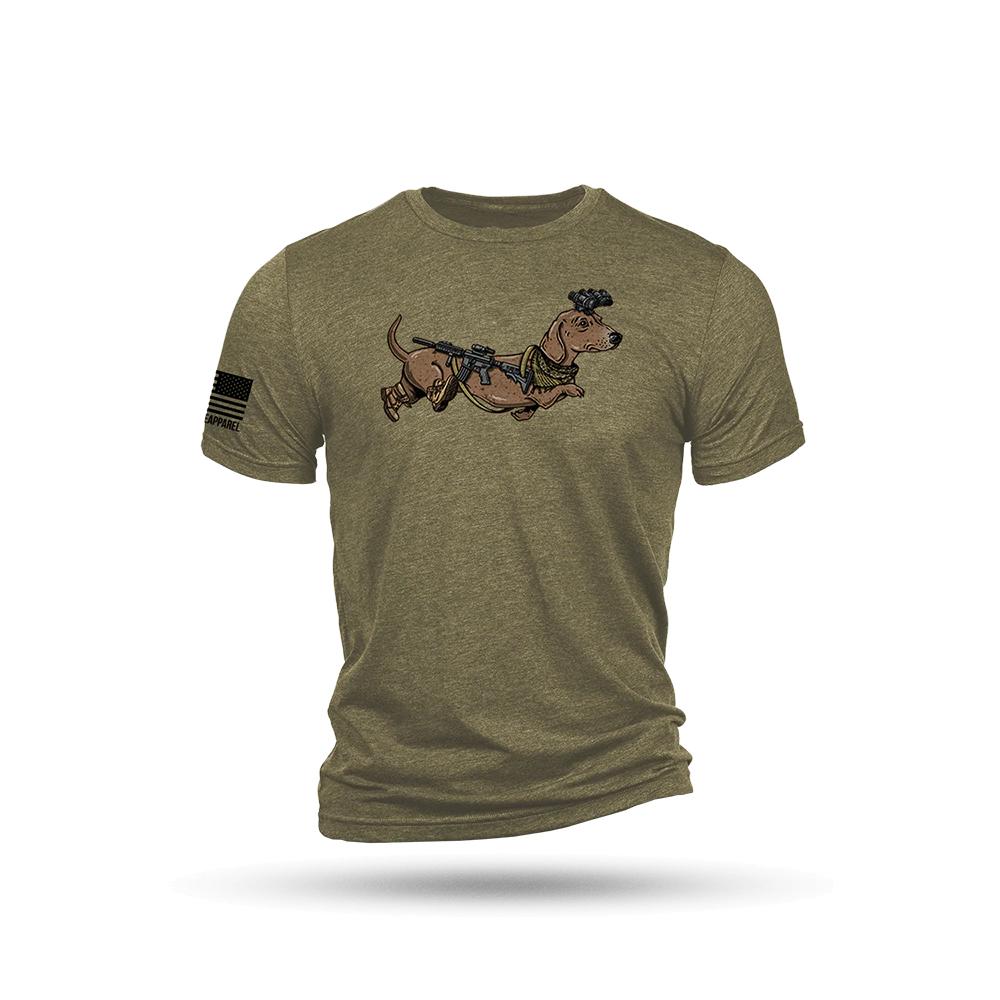 Nine Line Tactical Wiener Short Sleeve Shirt Olive Triblend 3XL