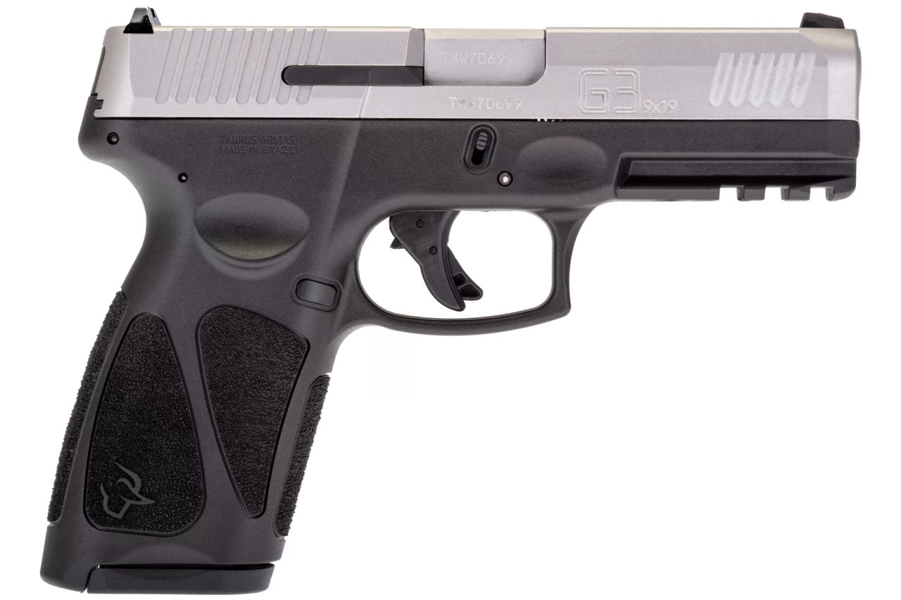 Taurus G3 1-G3B949 9mm 4" 15+1/17+1 Stainless Steel/Matte Black
