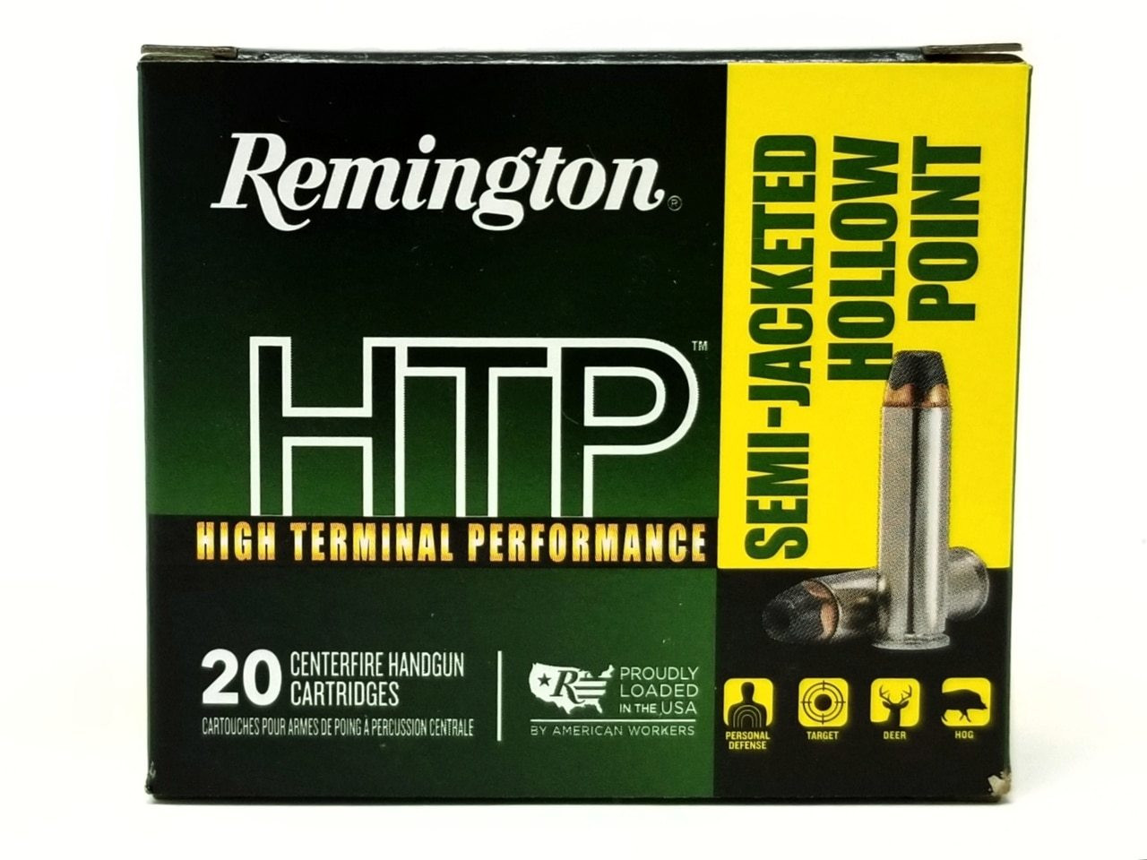 Remington 357 Mag Ammunition HTP RTP357M7A 110 Grain Semi-Jacketed Hollow Point 20 Rounds