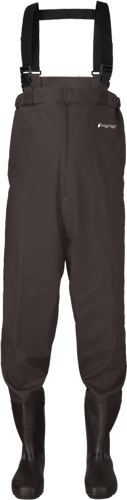 FROGG TOGGS MEN'S RANA PVC LUG - CHEST WADER BROWN SIZE 12