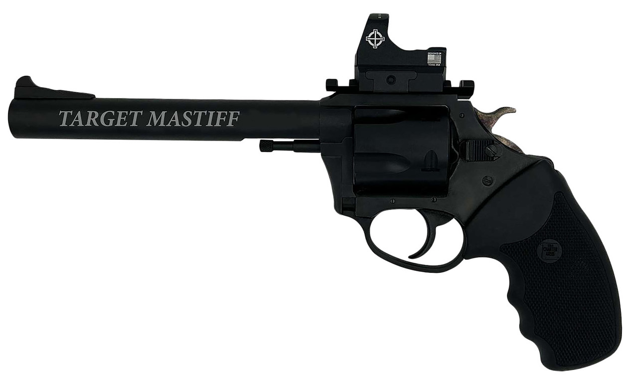 Charter Arms Model 69965 9mm Target Mastiff 6" 5 Rounds Black Nitride W/ Sightmark Micro Optic