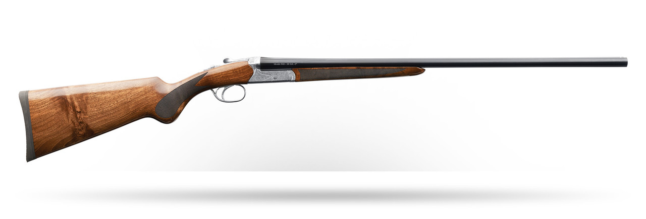 Charles Daly 930.341 500 Side By Side Shotgun 28 Gauge 26" 2 Rounds Black/Silver Engraved