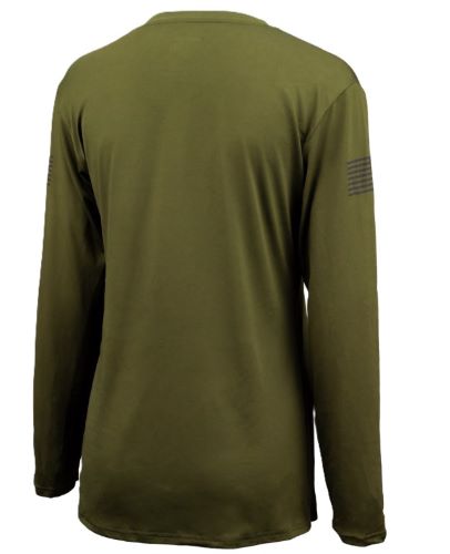GLOCK HOODED PERFORMANCE LONG - SLEEVE SHIRT MED GREY