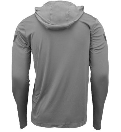 GLOCK HOODED PERFORMANCE LONG - SLEEVE SHIRT 2XL GREY