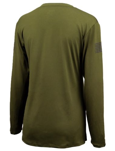 GLOCK LADIES PERFORMANCE LONG - SLEEVE SHIRT MED MILITARY GRN