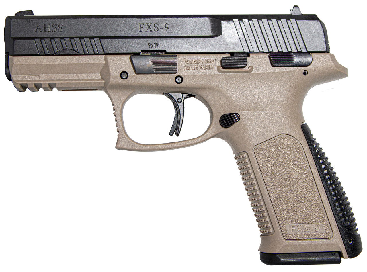 American Tactical ATIGFXS910TAN FXS-9 9mm 4.1" 10 Rounds Tan