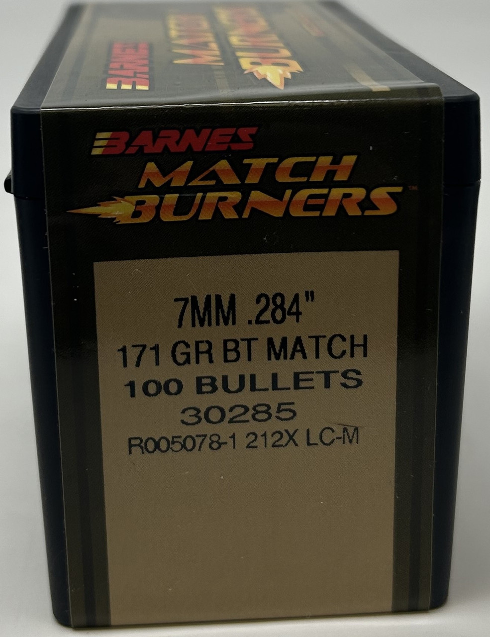 Barnes 7mm (.284 Dia) Reloading Bullets Match Burner B30285 171 Grain Boat Tail Hollow Point 100 Pieces