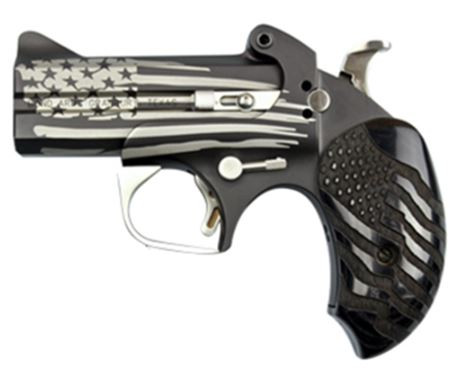 Bond Arms BAOG-BLK Old Glory 3.5" .45 Long Colt/.410 Bore 2 Rounds Black/Wood/American Flag Finish