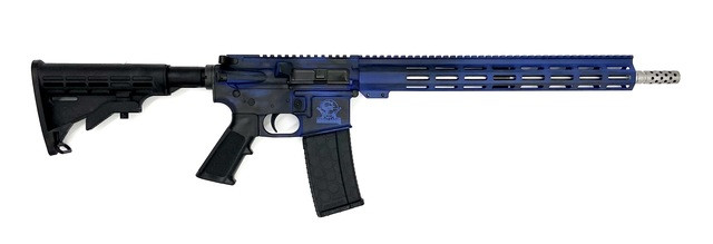 Great Lakes Firearms GL15223SSB-RYB 223 Wylde 16" 30+1 Battleworn Royal Blue Cerakote/Stainless Barrel