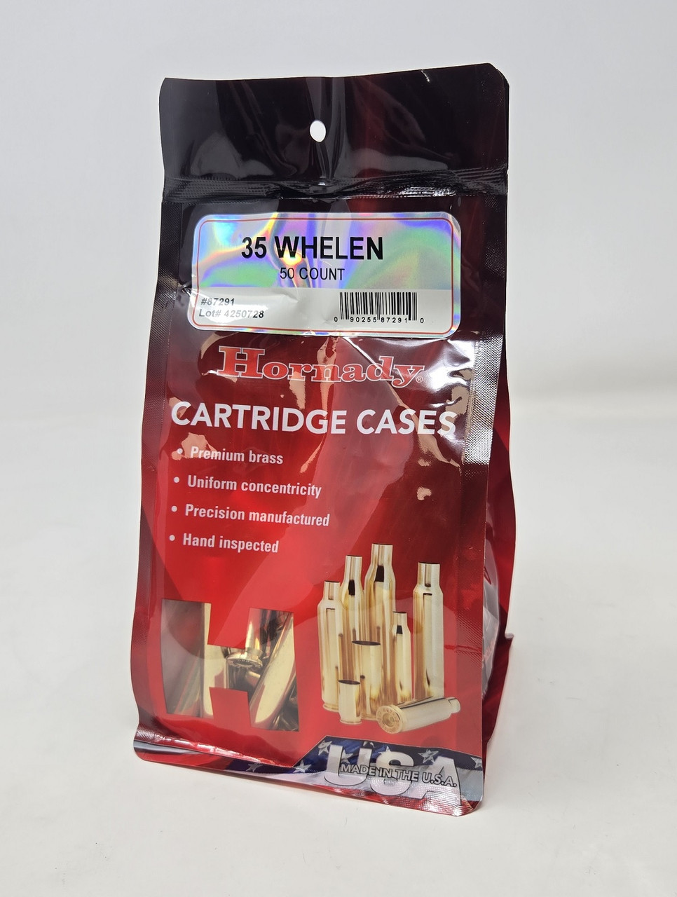 Hornady 35 Whelen Unprimed Reloading Brass Casings H87291 50 Pieces