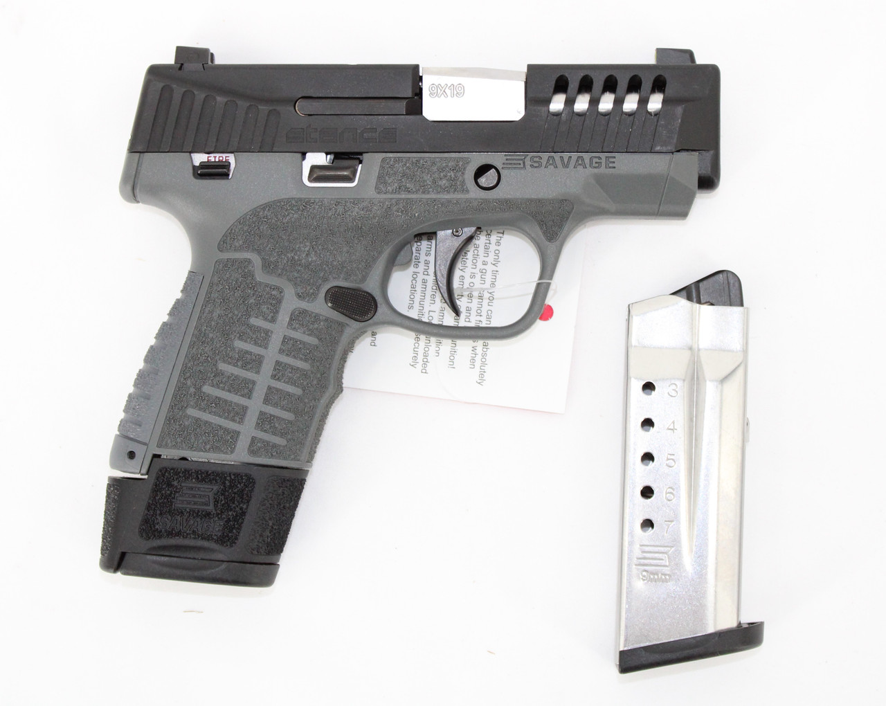 Savage Arms Stance 67044 MC9MS 9mm 3.2" 7+1/10+1 Grey w/ Night Sights