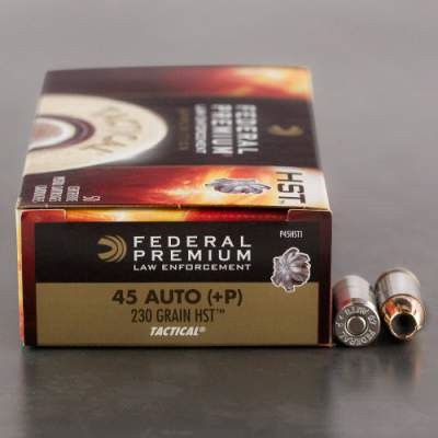 Federal 45 Auto +P HST Tactical P45HST1 230 gr JHP 50 rounds