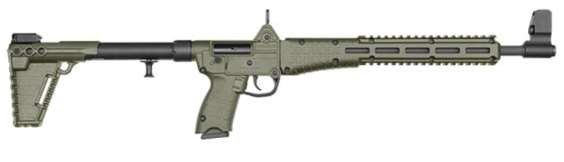 Kel-Tec Sub-2000 SUB2K9GLK19BGRNHC 9mm 16.25" 15+1 W/ Adjustable Stock OD Green