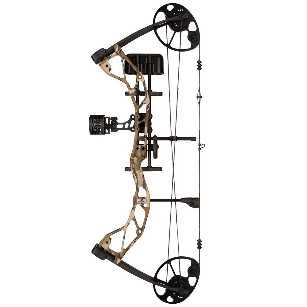 Diamond Archery Radian Compound Bow 305 fps 10-55 lbs RH Mossy Oak Bottomland with Package