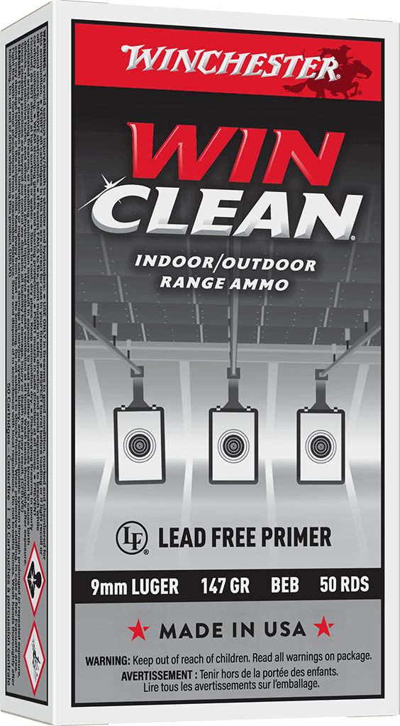 WINCHESTER 9 MM SUPER-X TARGET WINCLEAN 147 GR 50 RD/BX 10 BX/CS