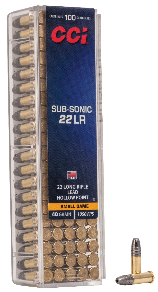 CCI 22LR 40GR SUB HP 100RD