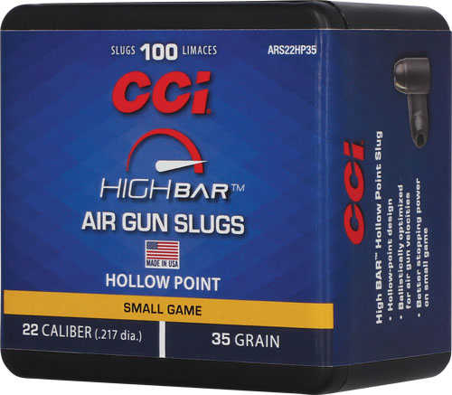 CCI HIGH BAR AIR PELLETS 22 - 35GR HP 100RD BOX 5BX/CS
