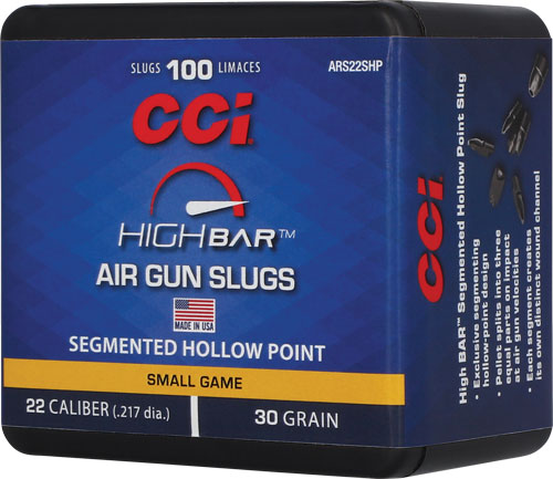 CCI HIGH BAR AIR PELLETS 22 - 30GR HP 100RD BOX 5BX/CS