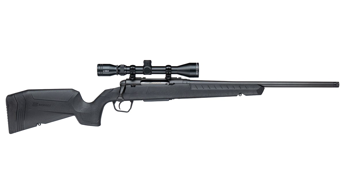 SAVAGE ARMS AXIS 22-250 BL/SYN 20" PKG TB
