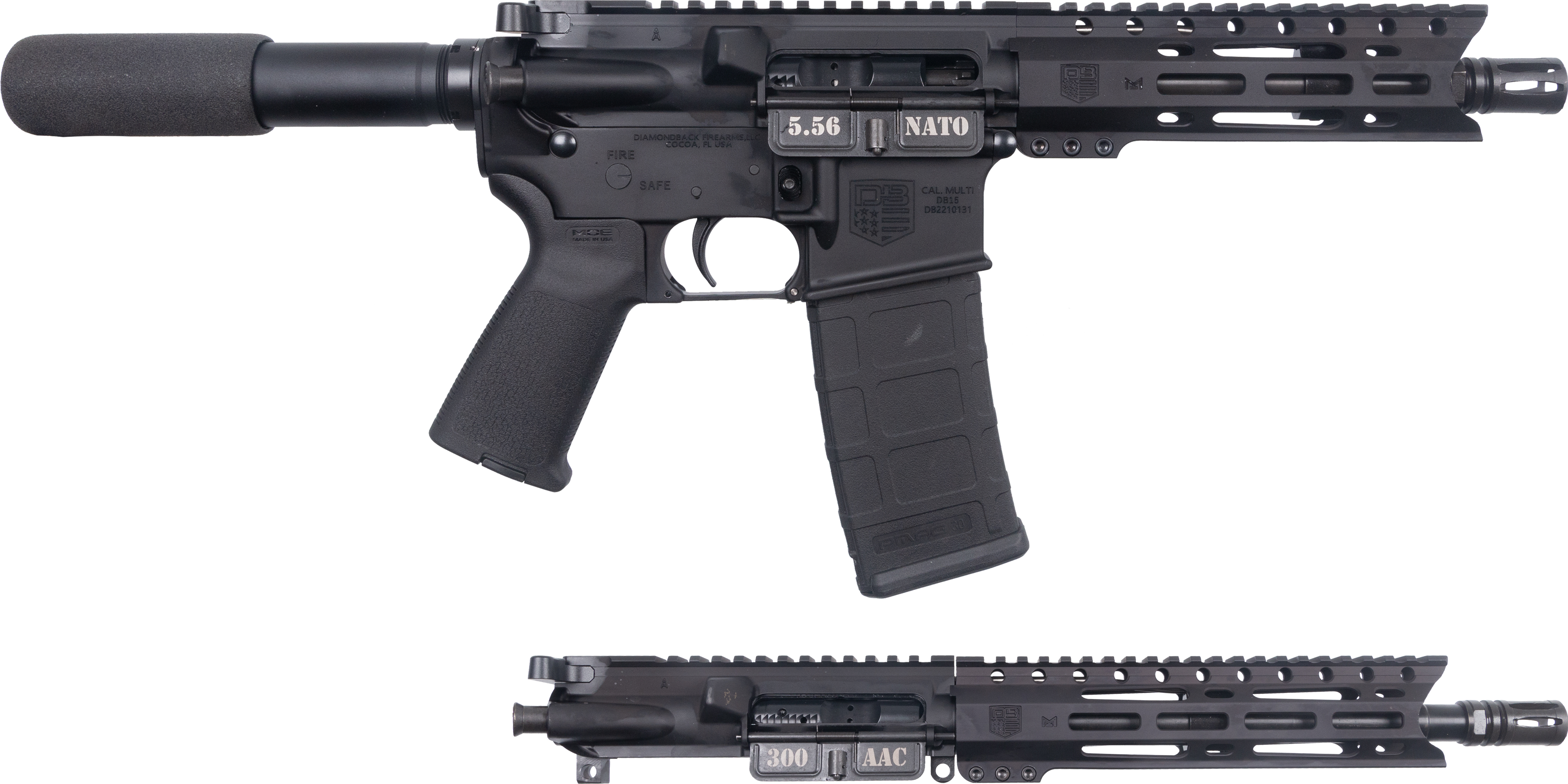 DBF DB15PC 5.56 PST W/300B UPP