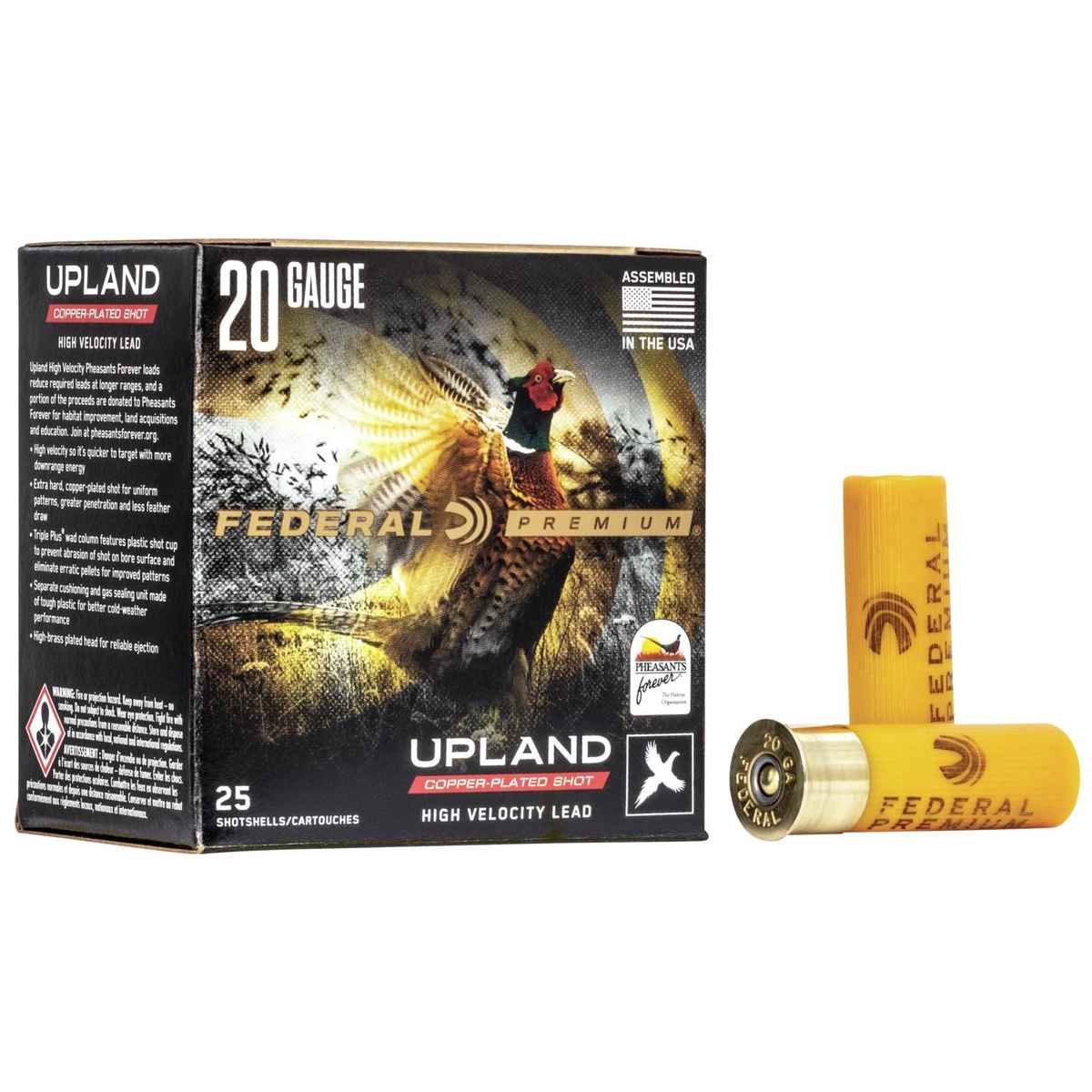 Federal Premium Upland Quail Forever High Velocity 20ga 2-3/4" 1oz. #7.5  25/ct