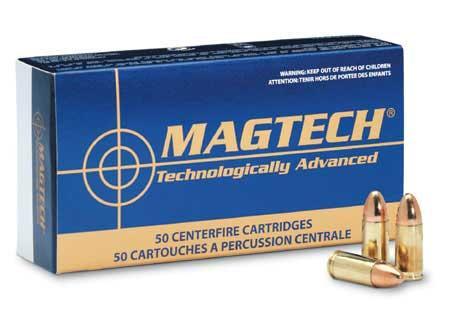 MagTech Handgun Ammunition 9mm Luger 147 gr FMJ 930 fps 50/ct