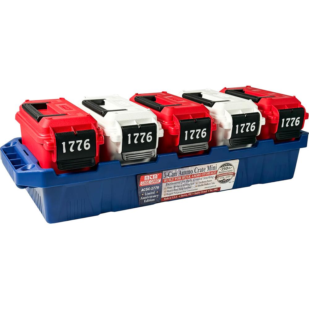 MTM Limited Edition 1776 Multi-Can Ammo Crate Minis 9mm Luger/.45 ACP/.223