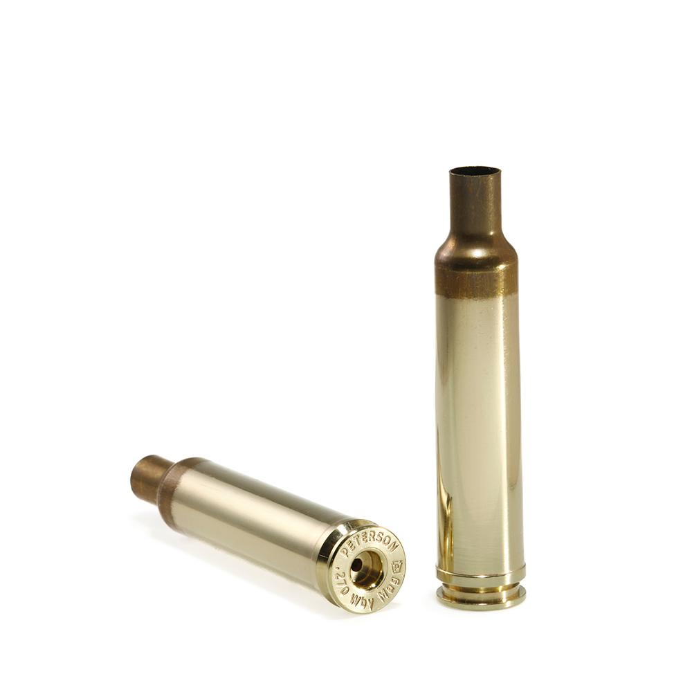 Peterson Unprimed Rifle Brass 270 Weatherby - 50/ct