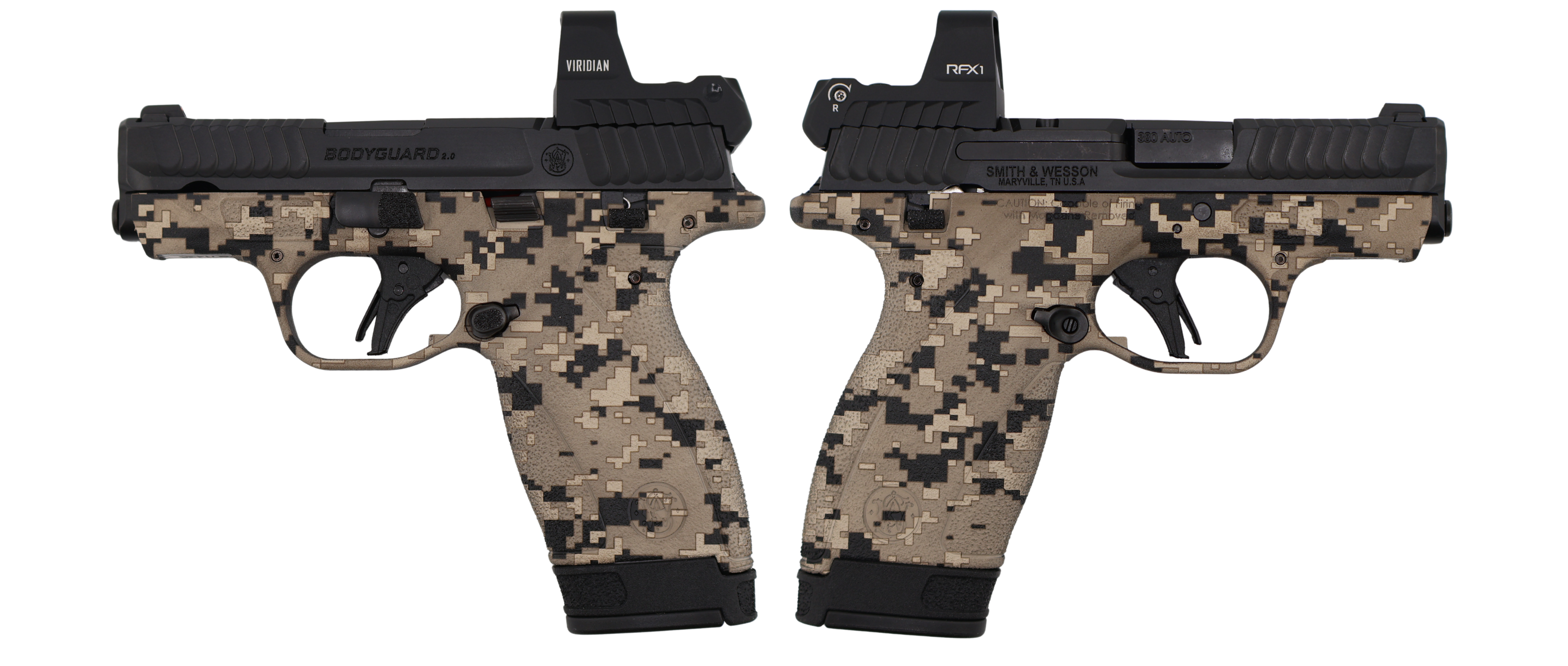 SMITH & WESSON BODYGUARD 2.0 DIGITAL CAMO M.S. W/ RFX1 OPTIC 380ACP PISTOL 2.75" 1-10RD 1-12RD